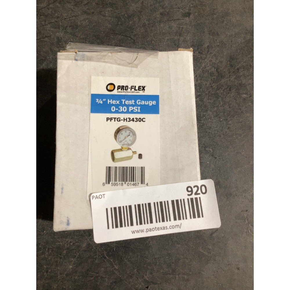 Lot # 920 Pro-Flex Gauge $24.50