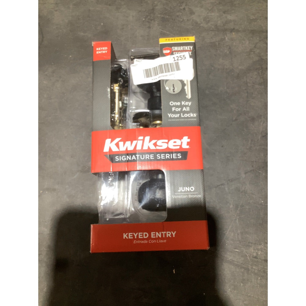 Lot # 1255 Kwikset Door Knob $27.57