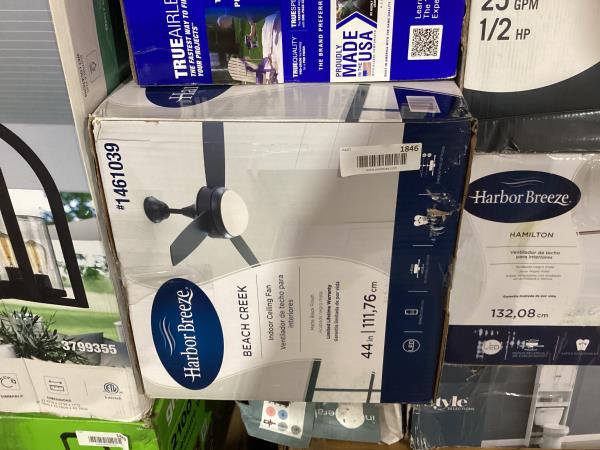 Lot # 1846 HarborBreeze 44" Matte Bronze LED Ceiling Fan $119