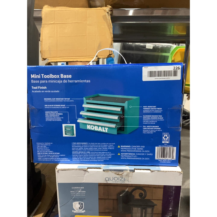 Lot # 226 Kobalt Mini Toolbox Base $40.00