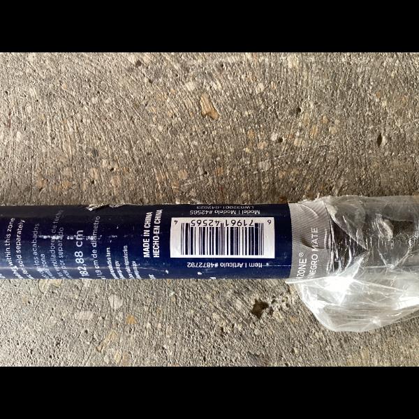 Lot # 1301 ZONE 42565 Matte Black Ext Pole $29.99