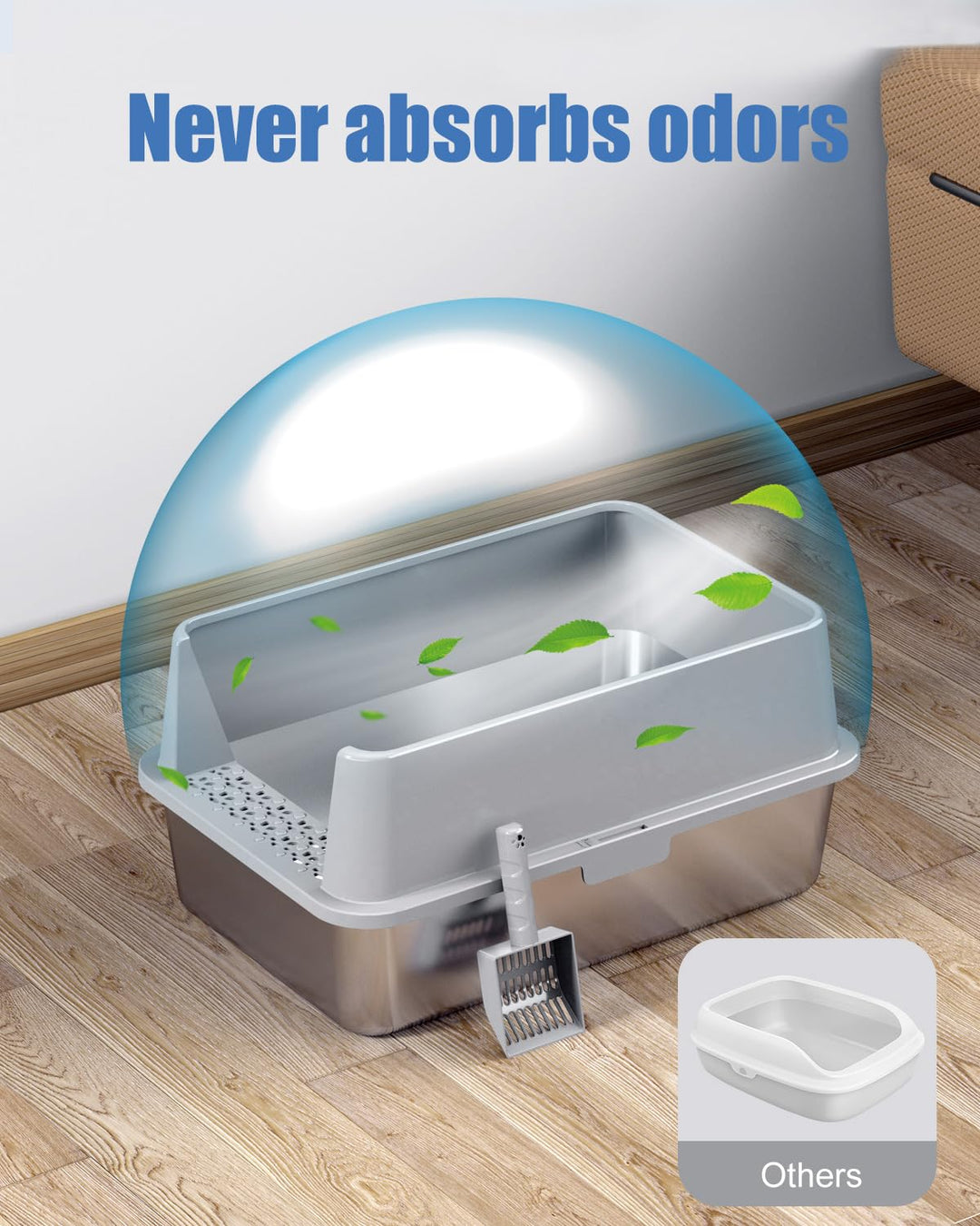 Lot # 553 KITCATY 2PACK-Grey Litter Box $119.00