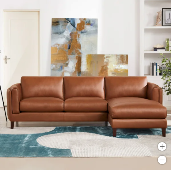 Antilles 2-piece Leather Sectional