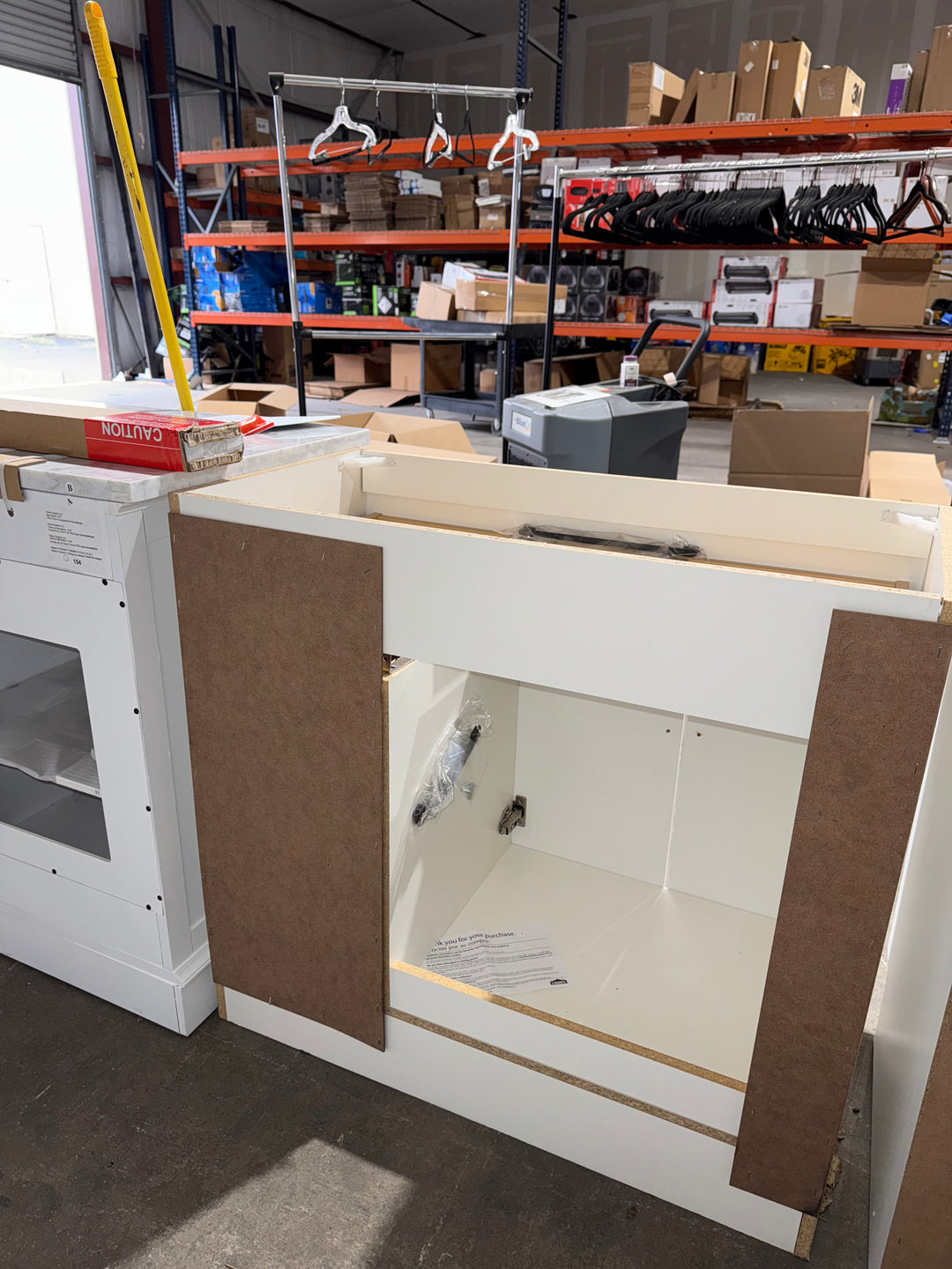 Style Selections Cauley 36-in True White Single sink Bathroom Vanity with White Cultured marble Top (Open Box)(DONT LIST) (MP ONLY)