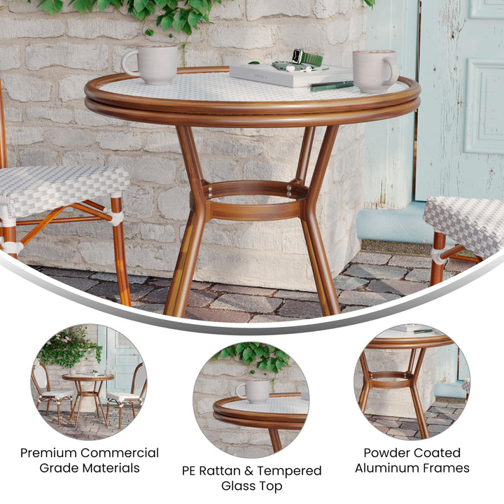 Lot # 2066 Flash Furniture Patio Bistro Tables $237.99