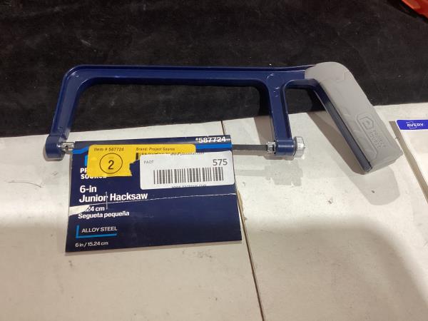 Lot # 575 Project Source 6-in Extra Fine Cut Hack Saw