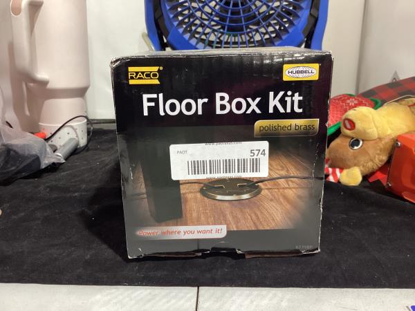Lot # 574 Floor Box Kit, 1 Gang, Cover Box Type $67