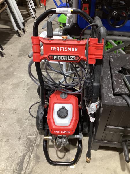 Lot # 2084 CRAFTSMAN Electric Pressure Washer Cold Water $189