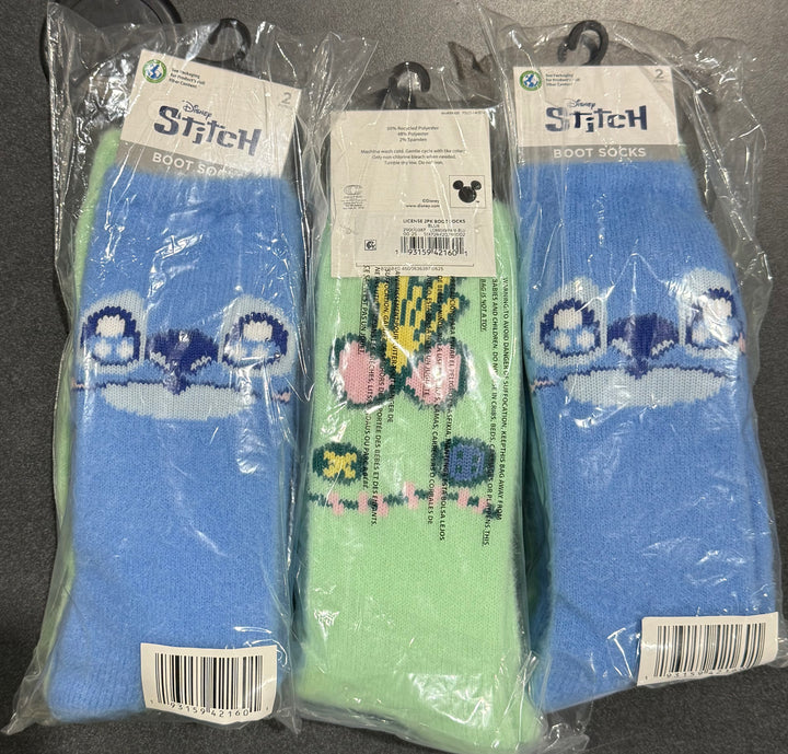 Novelty Stitch Socks 6PCK NEW