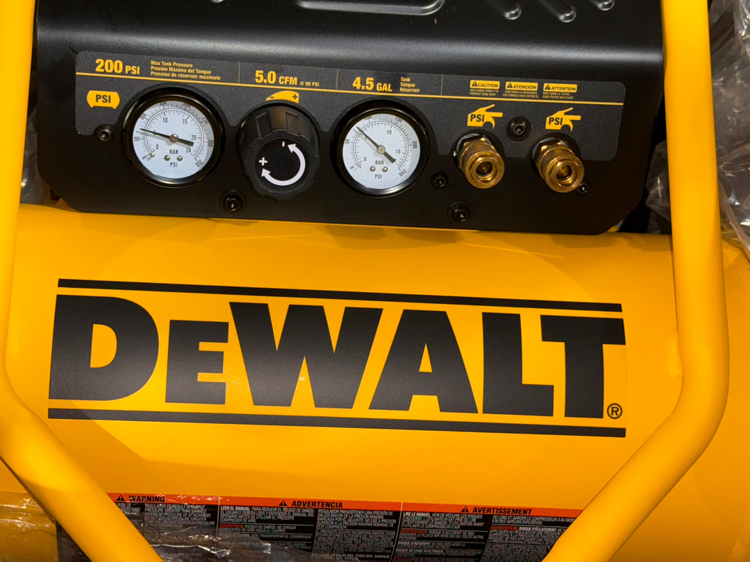 DEWALT XTREME Quiet 2 Stage 4.5-Gallon Portable Electric 200 PSI Hot dog Air Compressor