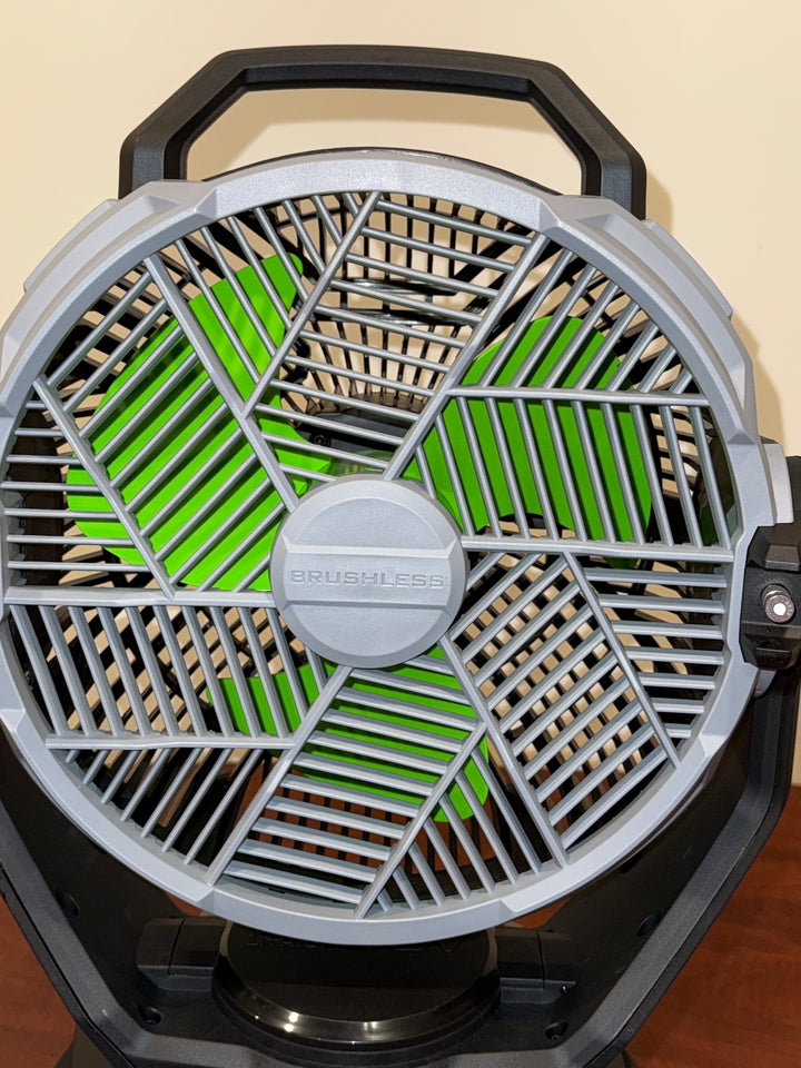 EGO 10-in High Velocity Indoor Oscillating Misting Jobsite Fan
