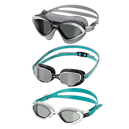 Speedo Adult Swimming Goggles and Mask 3-pack