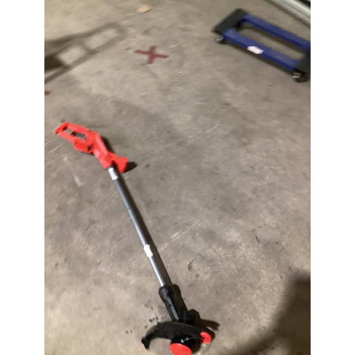Lot # 1414 CRAFTSMAN CMET4113 Cordless String Trimmer - Red/Black, 9000 RPM Max, 0.0805in Line