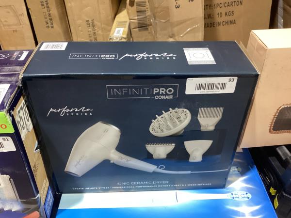 Lot # 93 InfinitiPRO by Conair Performance Hair Dryer $60