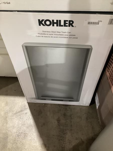 Lot # 2151 KOHLER 47L KITCHEN CAN $140