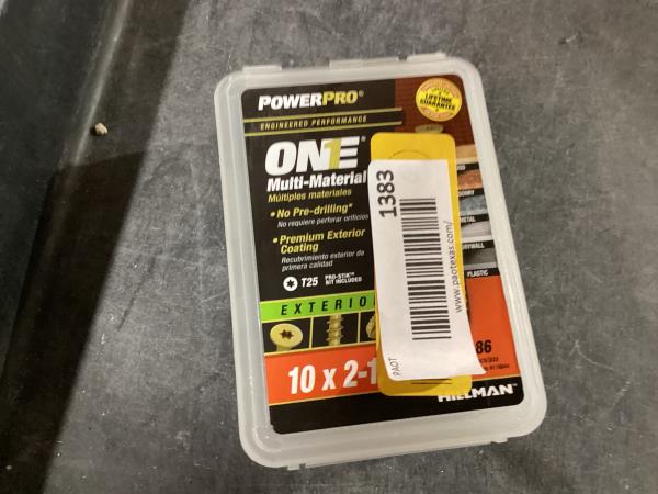 Lot # 1383 Power Pro 10x2.25 Multi-Mat Screws $47.27
