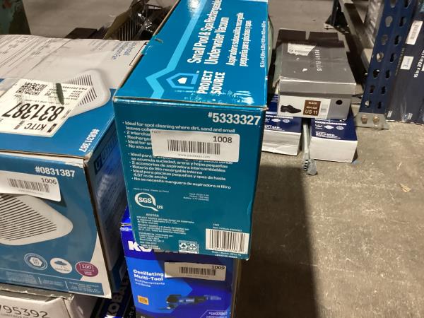 Lot # 1008 Project Source 6.5-in Handheld Pool Vacuum $100