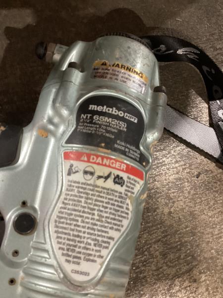 Lot # 347 Metabo HPT Finish Nailer with Air Duster $179