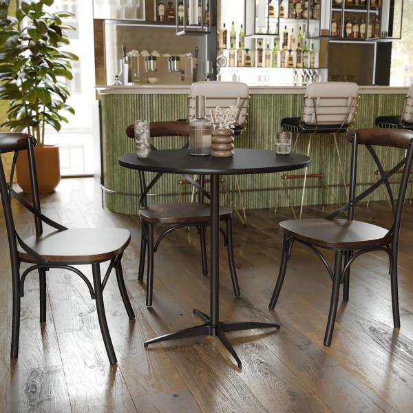 Lot # 1661 Lars Black 30'' Round Wood Cocktail Table $140
