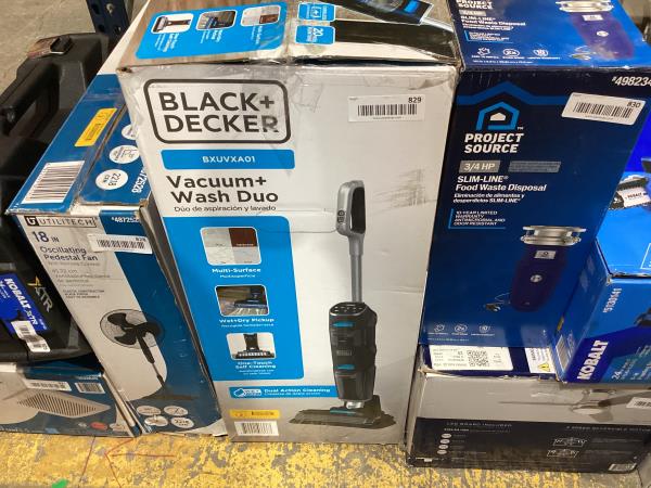 Lot # 829 Black + Decker Vacuum + Wash Duo Multi-Surface$142