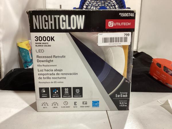 Lot # 799 Utilitech 6-in 65-Watt Recessed Downlight