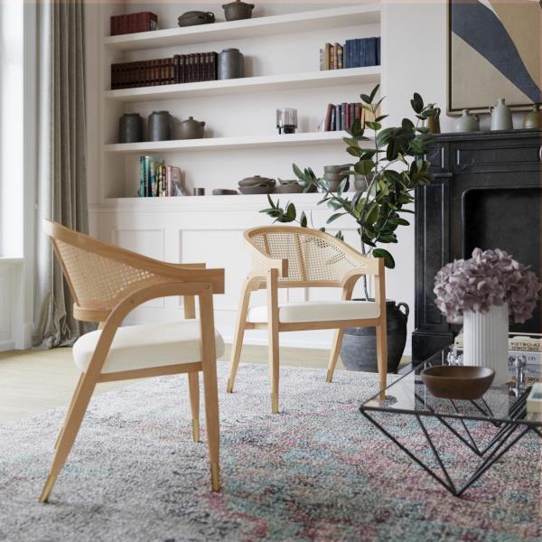 Lot # 1664 Flash Furniture Naomi Cane Rattan Dining Chair$383