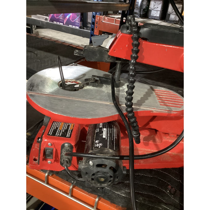 Lot # 1041 CRAFTSMAN 16-IN Variable Speed Scroll Saw, Model CMEXSA1694348G3 MQ50E, 400-1600SPM, 2" Cut Depth, Red
