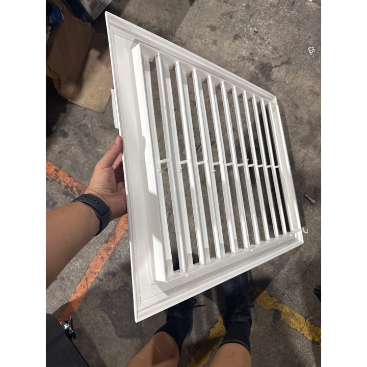 Lot # 466 White HVAC Louvered Air Return Grille $35