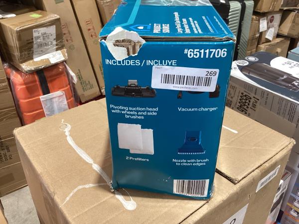 Lot # 269 Project Source 11-in Handheld Pool Vacuum $139