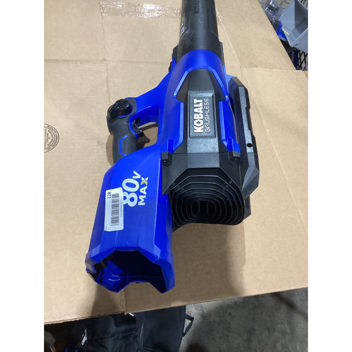 Lot # 128 KOBALT 80V Blower BlueBlack $1.99