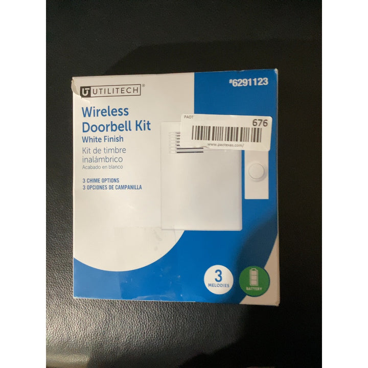 Lot # 676 Utilitech Wireless Doorbell Kit $27.94
