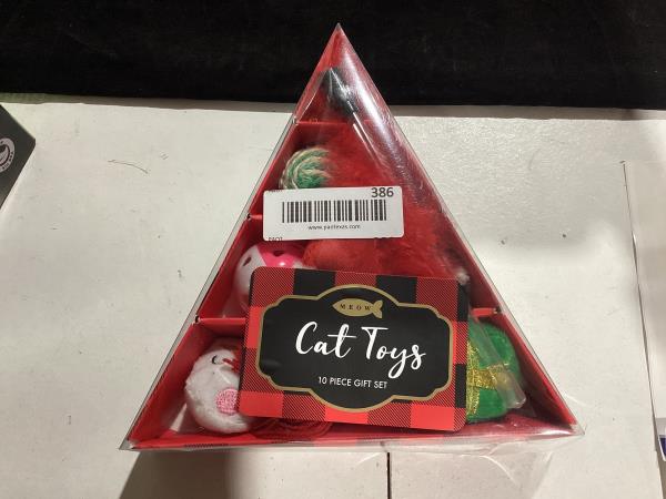 Lot # 386 Meow 10-Piece Cat Toy Gift Set, Multi