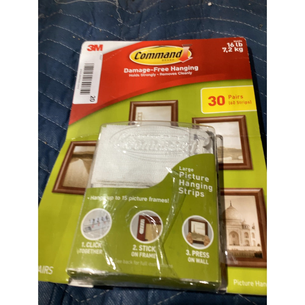 Lot # 20 M Picture Hanging Strips $24.95