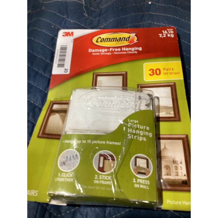 Lot # 20 M Picture Hanging Strips $24.95