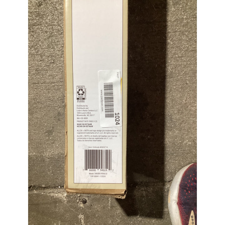 Lot # 1024 AR 2-inch Room Darkening Faux Wood Blind $50
