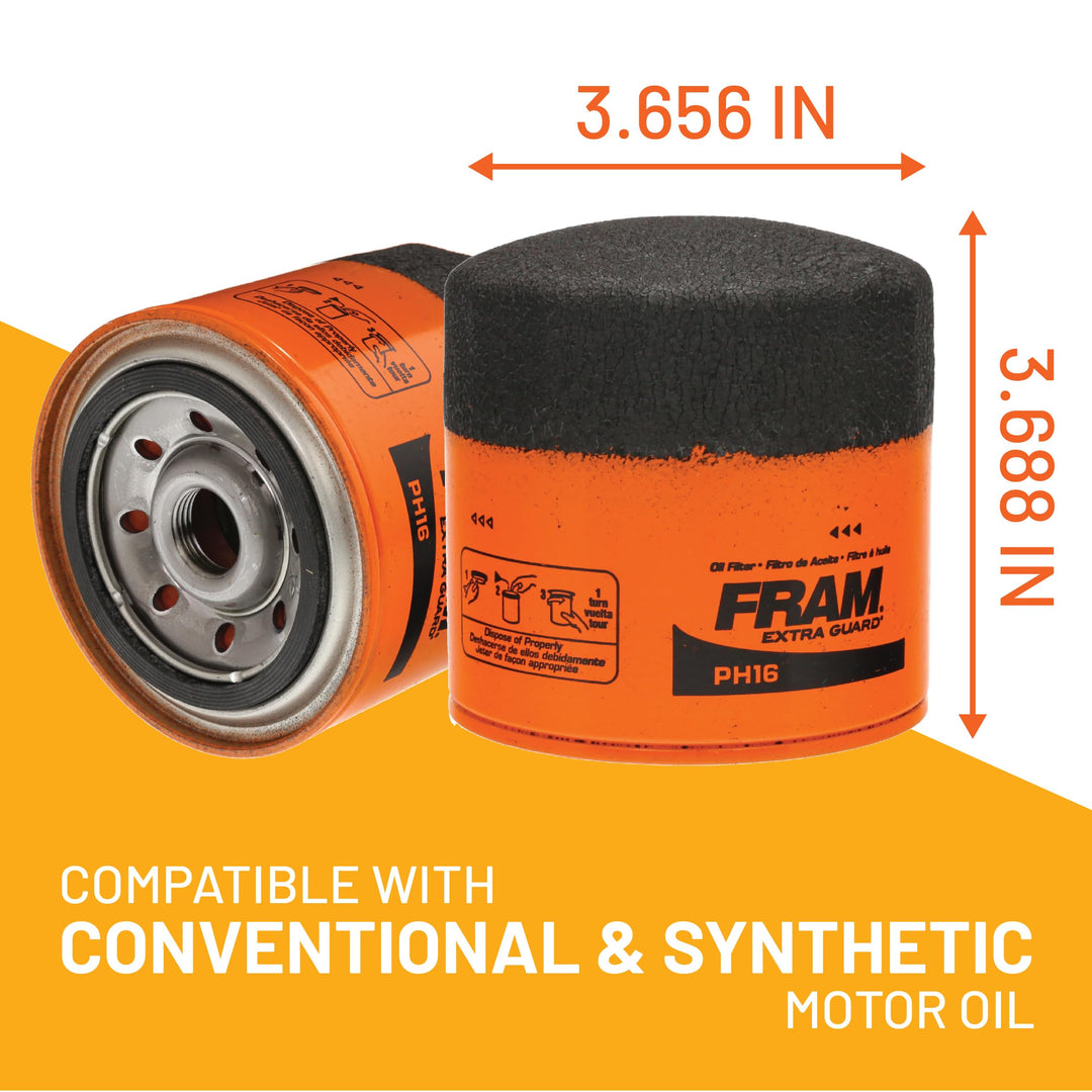 Lot # 974 Fram PH16 Engine Oil Filter $4.94