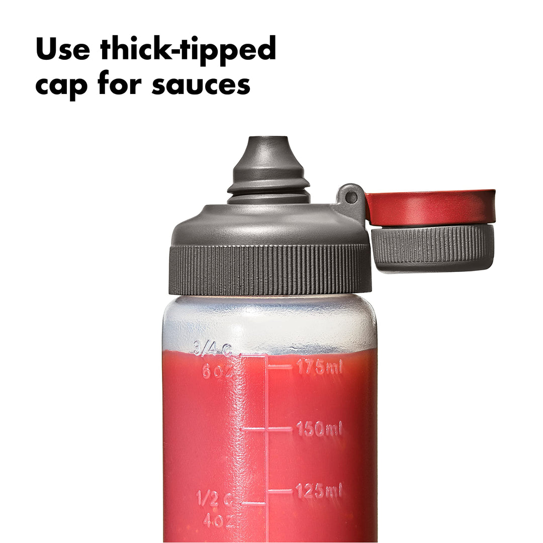 Lot # 948 OXO 3-pc Squeeze Bottle Set Clear $11
