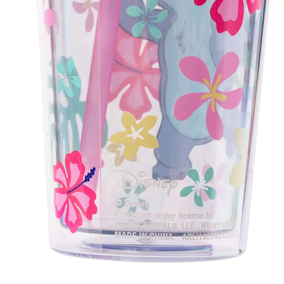 Lot # 942 Silver Buffalo Lilo  Stitch Cold Cup 24 oz $18