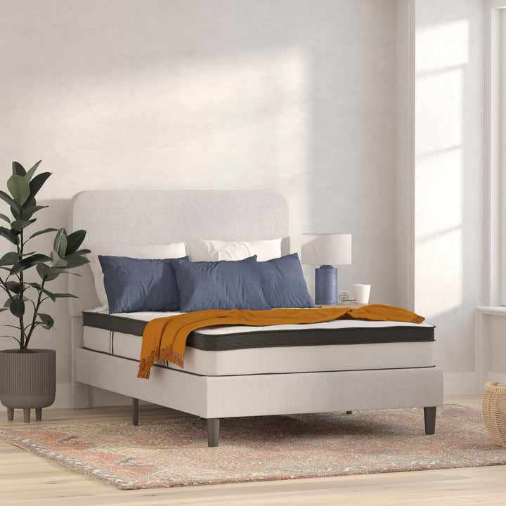 Lot # 1595 Flash Furniture Capri Comfortable Sleep 10" Hybrid Pocket Spring and Foam Mattress in a Box, Foam Pocket Spring Hybrid Mattress, Pressure Relief, Full