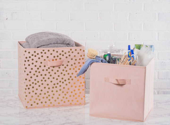 Lot # 1364 DII Polka Dot Storage Bin Set of 4 $23