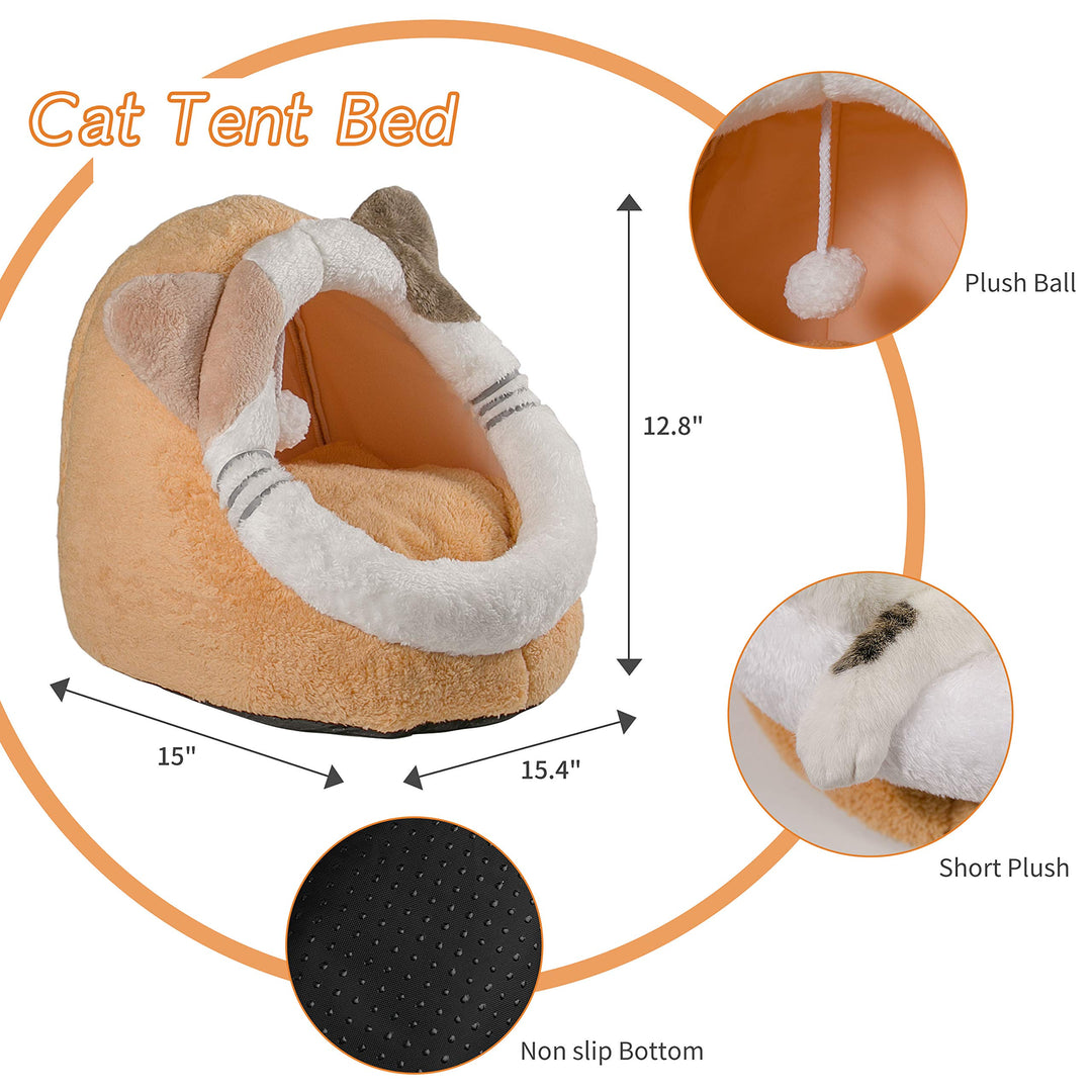 Lot # 2017 Qucey Cat Beds for Indoor Cats, Cave Bed Cat $27