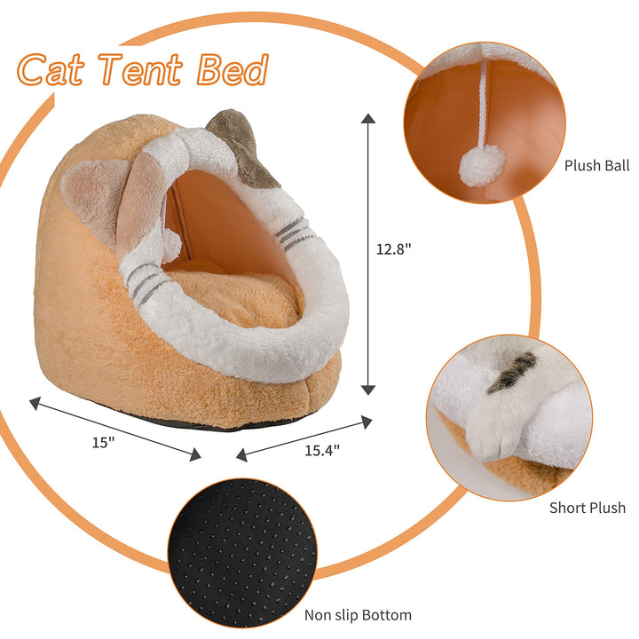 Lot # 2017 Qucey Cat Beds for Indoor Cats, Cave Bed Cat $27