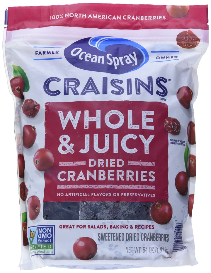Lot # 1140 Ocean Spray Dried Cranberries 64 Oz 36-PK $26.89