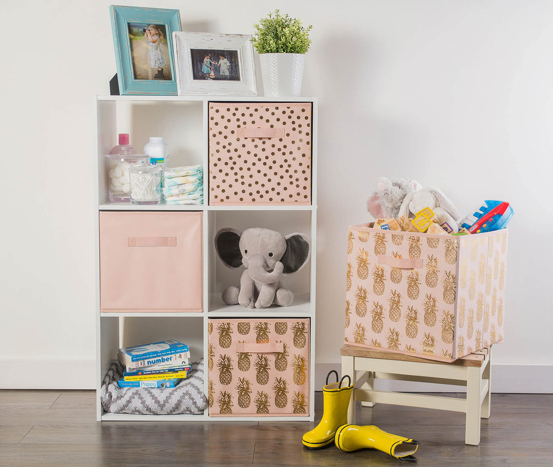 Lot # 1364 DII Polka Dot Storage Bin Set of 4 $23