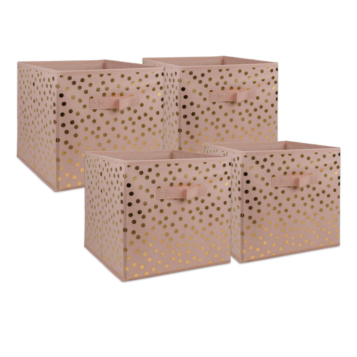 Lot # 1364 DII Polka Dot Storage Bin Set of 4 $23