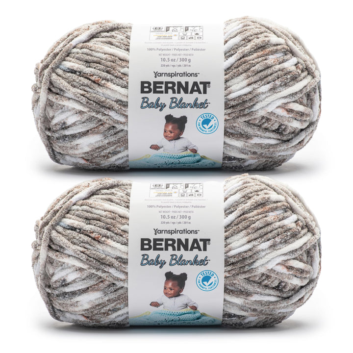 Lot # 973 Bernat Baby Blanket Yarn Driftwood Dreams $13.00
