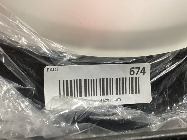 Lot # 674 Generic  Frosted Glass Silver Flush Mount Ceiling Light 14x4  $35