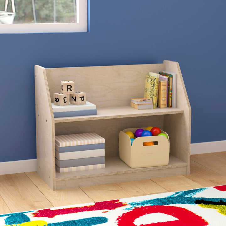 Lot # 1549 Flash Furniture MK-KE19226-GG Natural 2 Tier Display Shelf