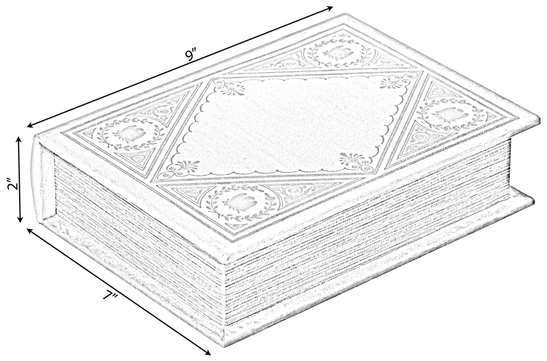 Lot # 1242 Vintiquewise Book Storage Box White $17.00