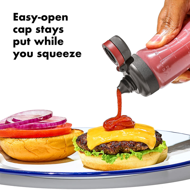 Lot # 948 OXO 3-pc Squeeze Bottle Set Clear $11